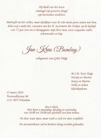 3514 Jan Kras - rouwkaart online