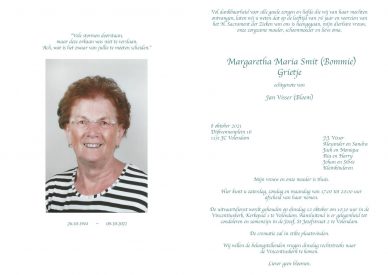 3746 Griet Smit (Bommie)- rouwkaart