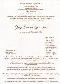 Geertje Schilder - rouwkaart - 3313013